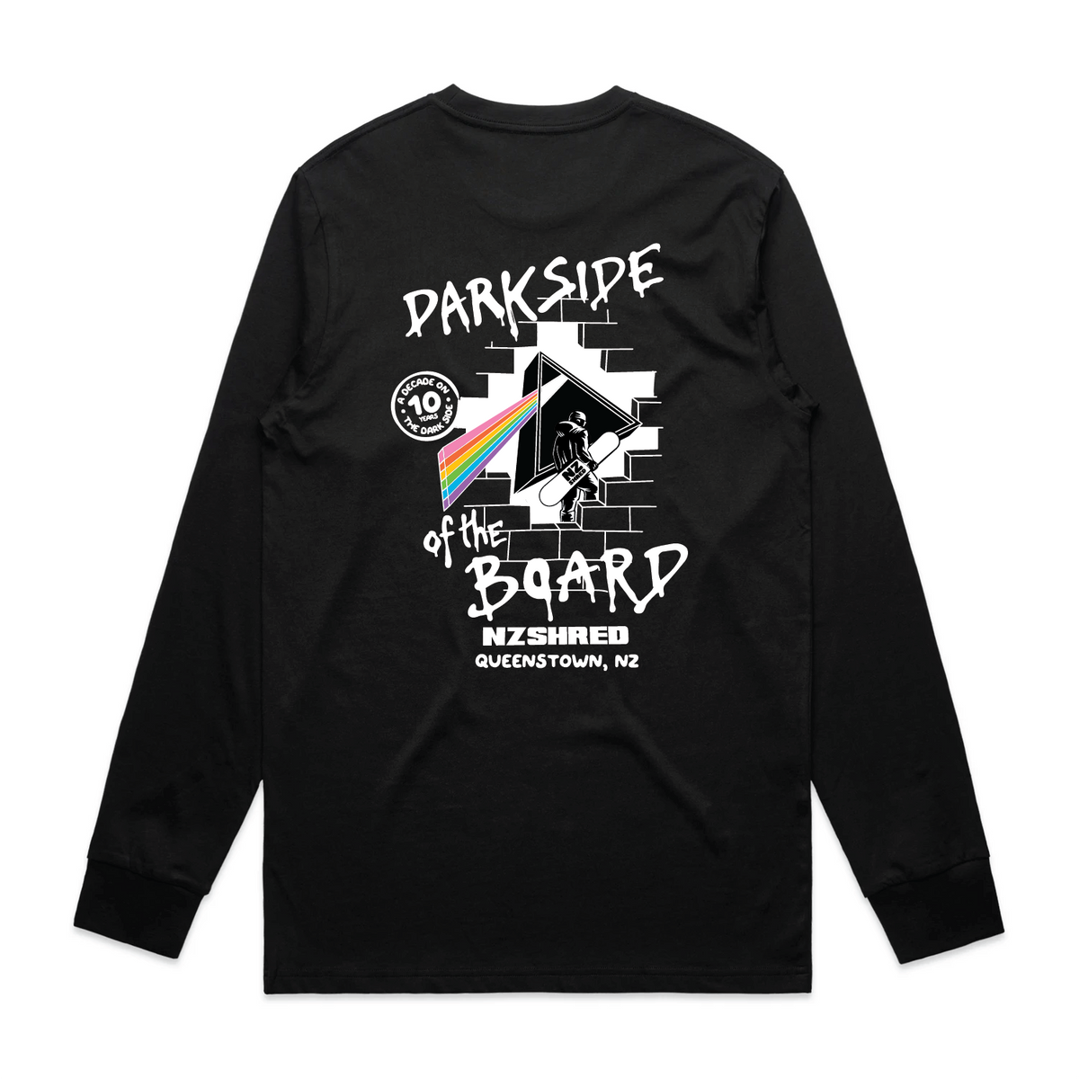 Men's NZShred "Darkside of the Board" Charity L/S Tee