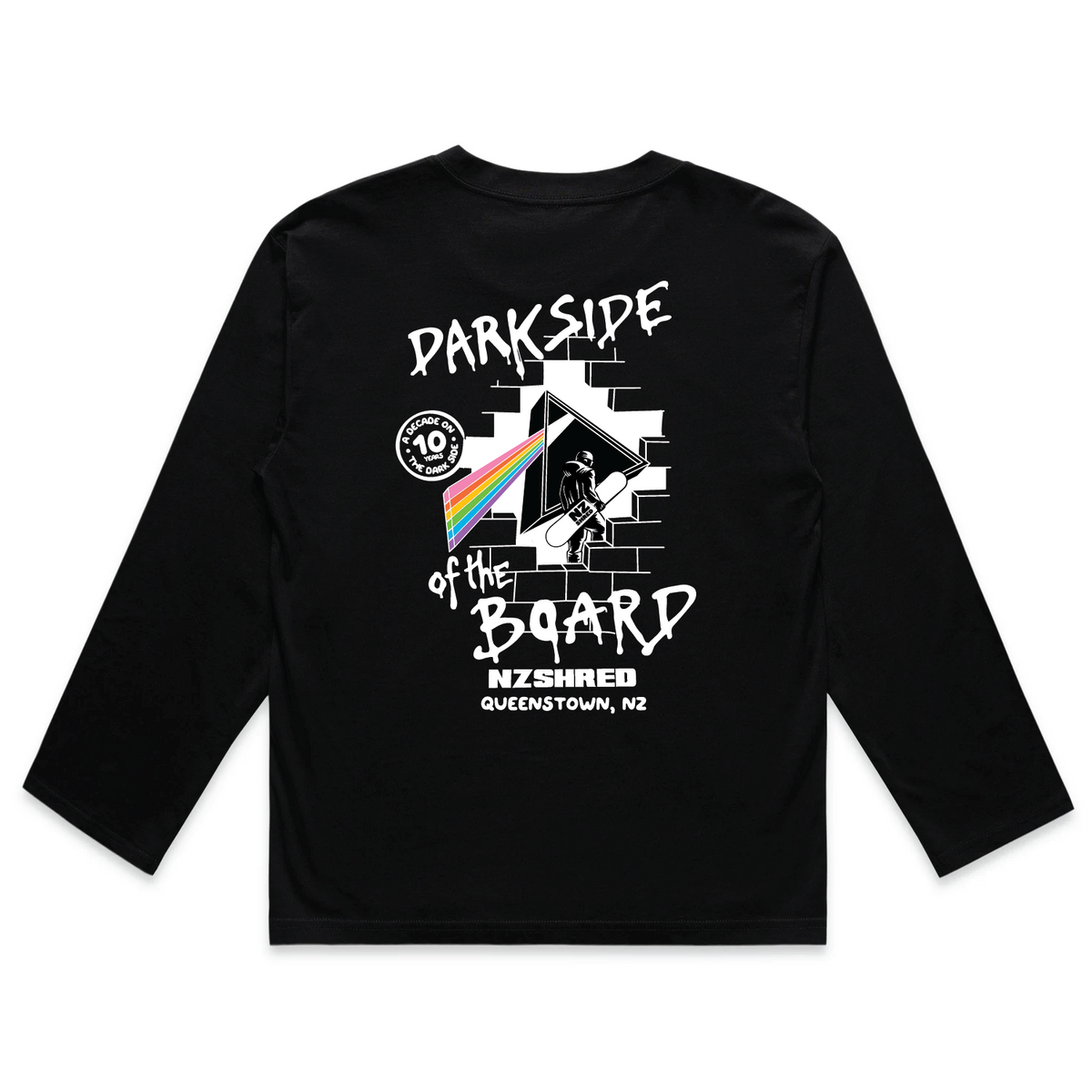 Women's NZShred "Darkside of the Board" Charity L/S Tee