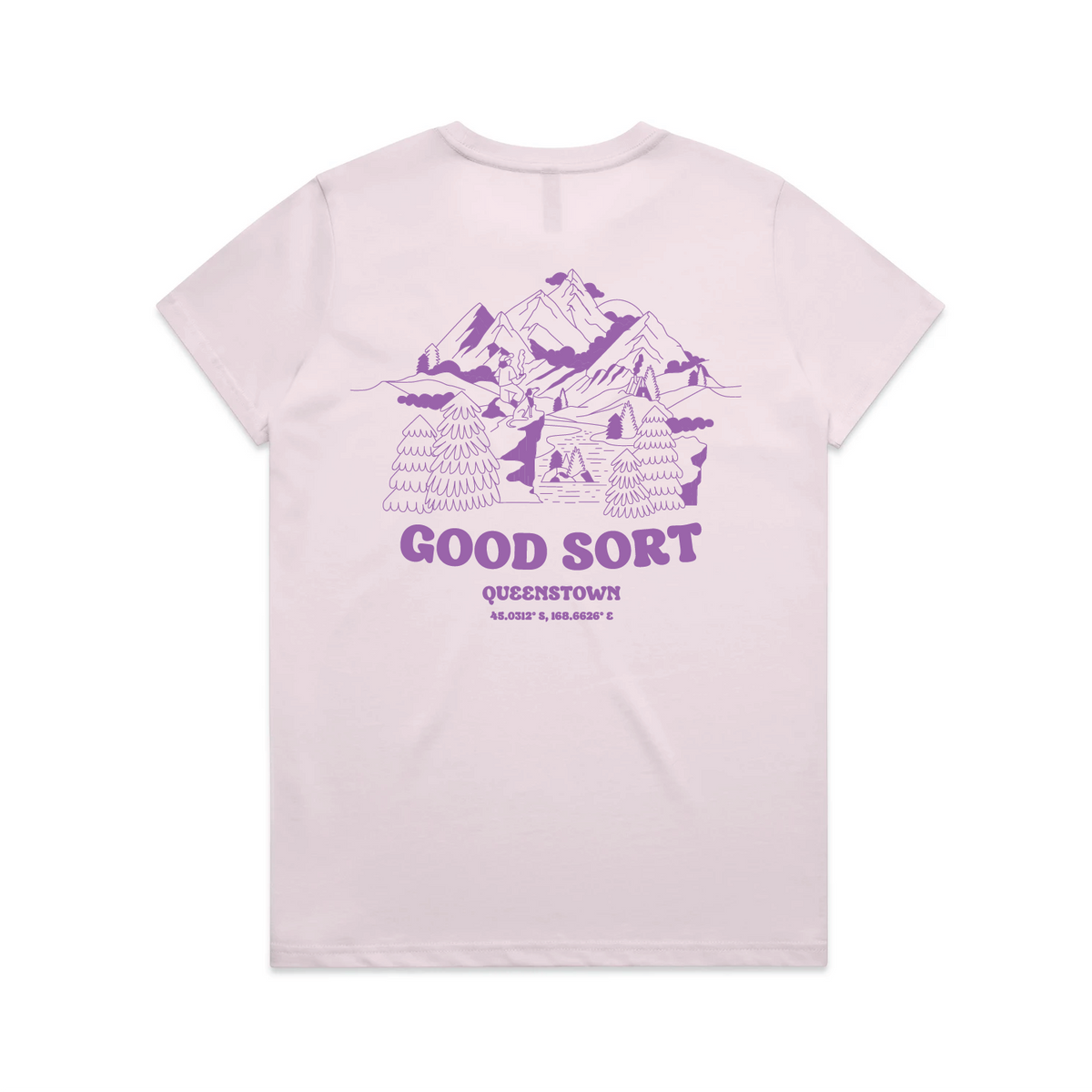 Women's Good Sort Queenstown Views - Premium Tee